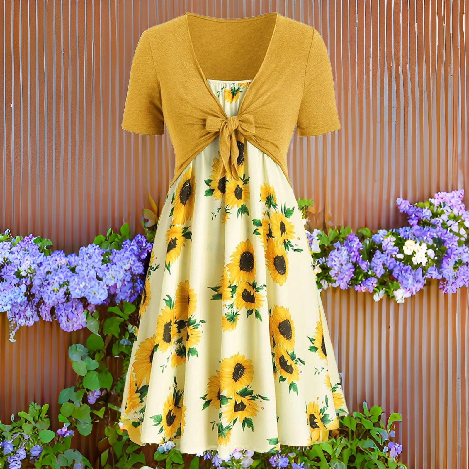 womens-sunflower-summer-dress-womens-clothing