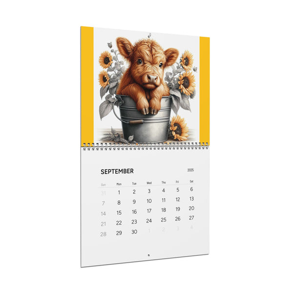 Baby Highland Cows Wall Calendars (2025)