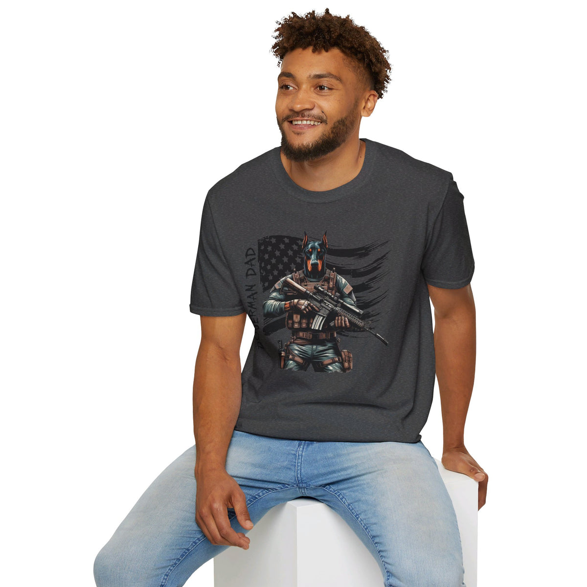 Doberman DAD-Graphic-T-Distressed Graphics