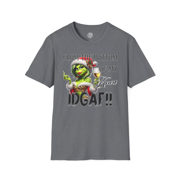 green-christmas-lady-idgaf-graphic-t-shirt-grinch