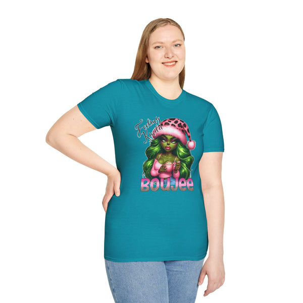 christmas-green-lady-graphic-t-shirt-grinch