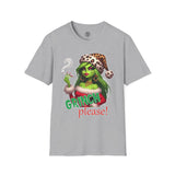 green-christmas-lady-sassy-christmas-graphic-t-shirt