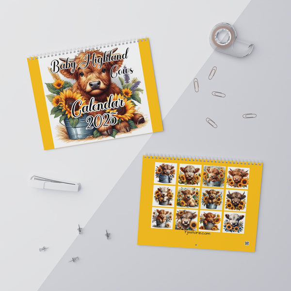 Baby Highland Cows Wall Calendars (2025)