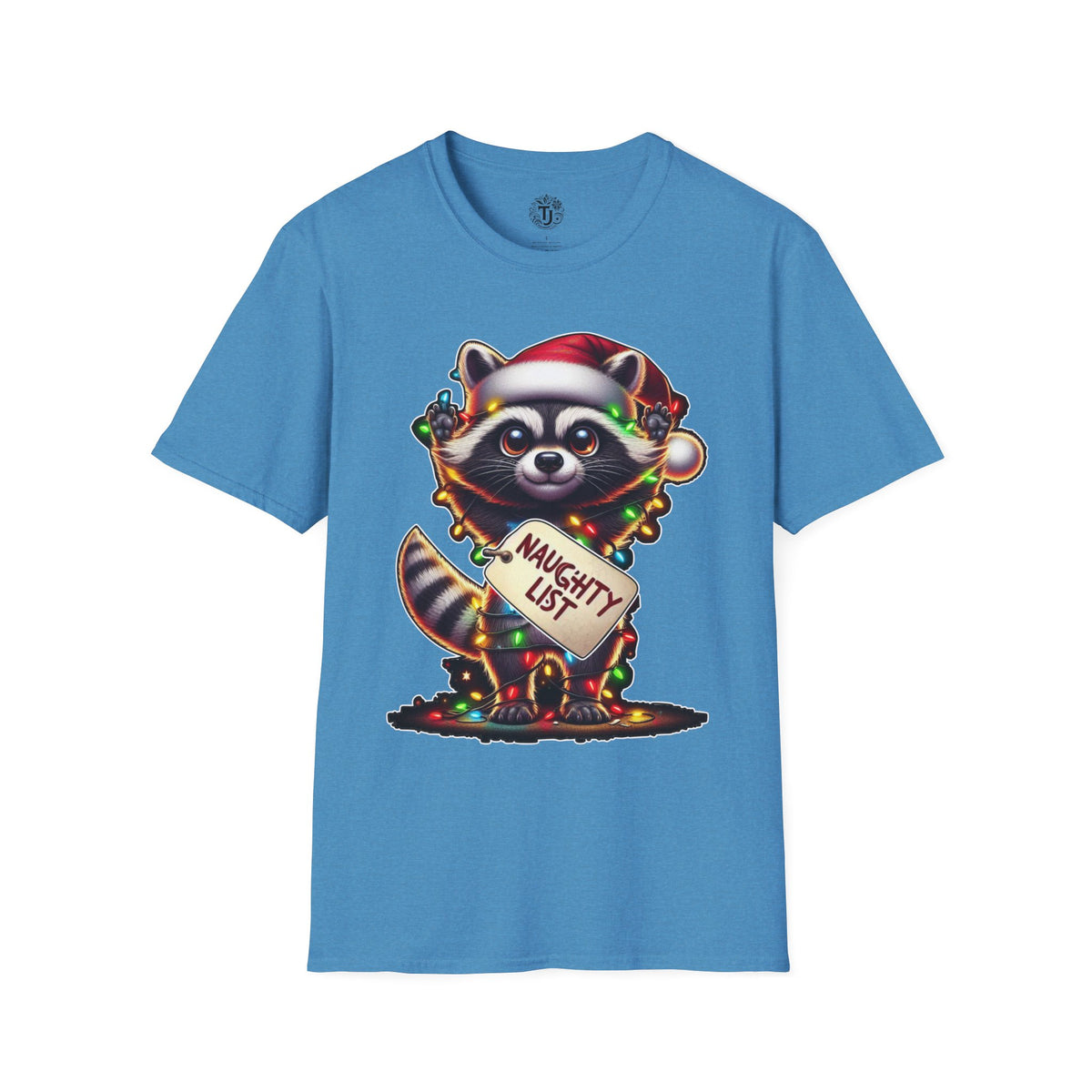 christmas-raccoon-graphic-t-shirt