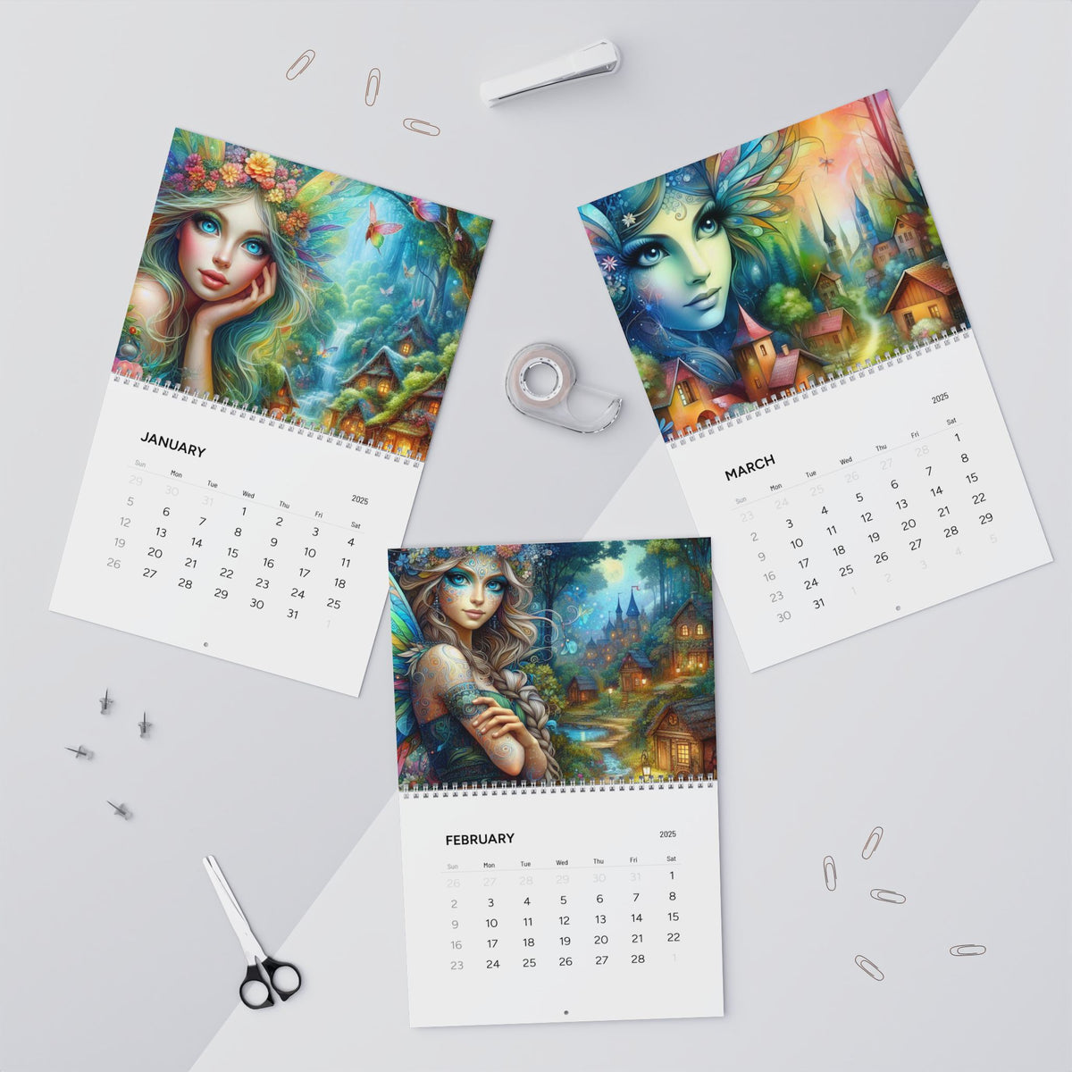 Fairy Wall Calendars (2025)