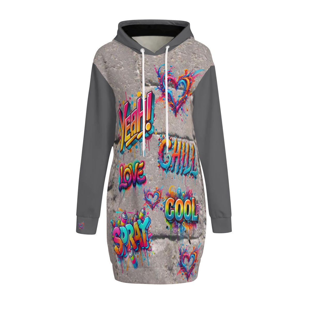 graffiti-hoodie-dress-womens-clothing