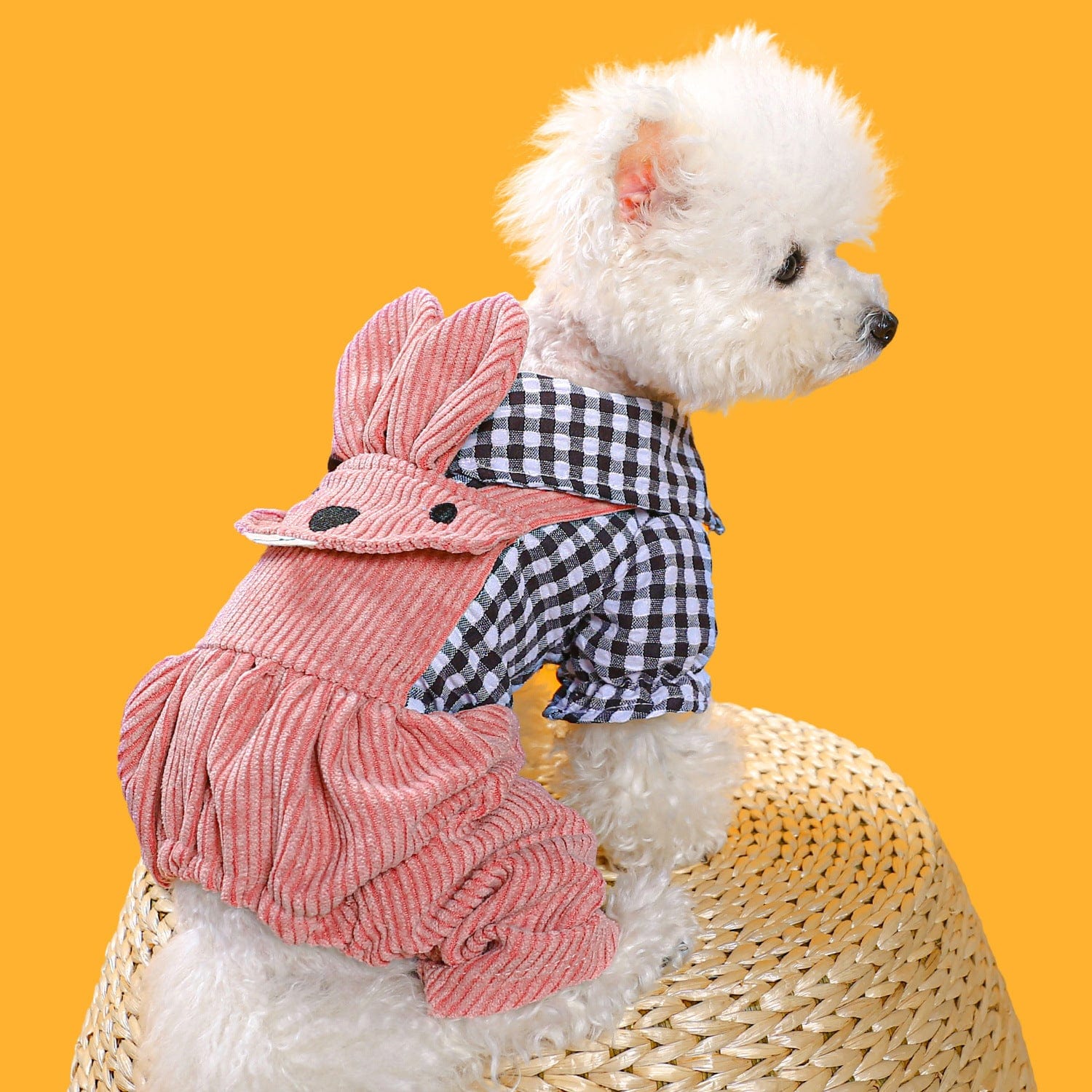 four-legged-plaid-overalls-for-pets