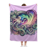 beautiful-folk-art-aurora-borealis-sherpa-blanket-bedding