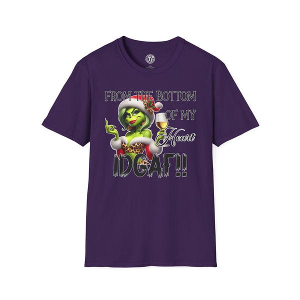 green-christmas-lady-idgaf-graphic-t-shirt-grinch