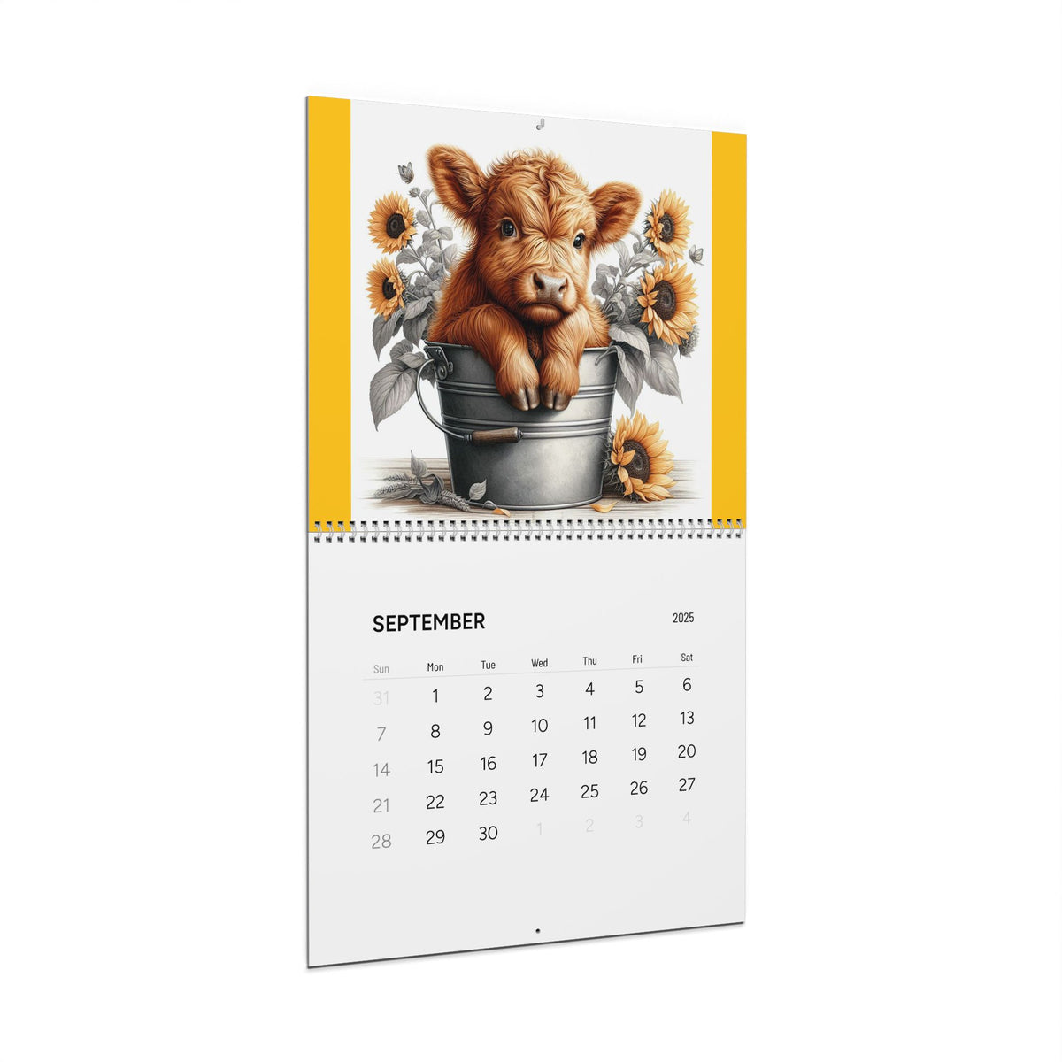 Baby Highland Cows Wall Calendars (2025)