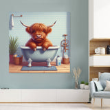 highland-cow-home-decor-canvas-picture