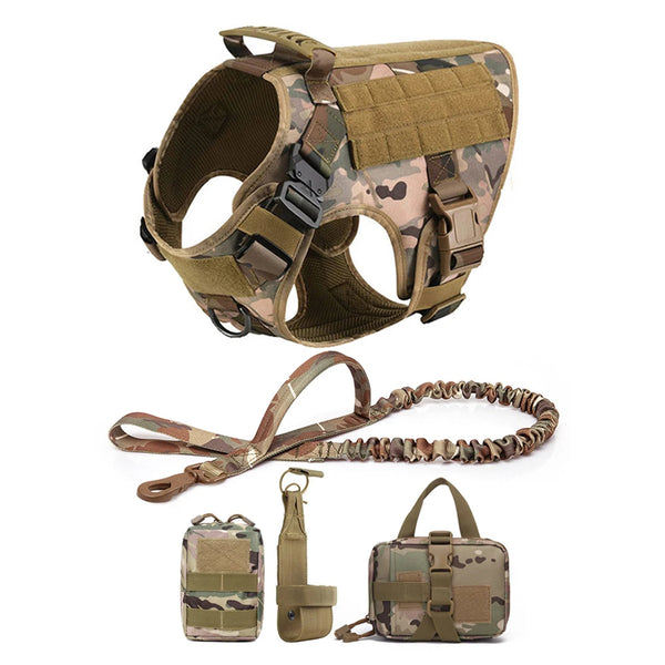 tactical-dog-harness-leash-set-molle-bags