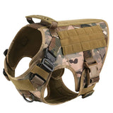 tactical-dog-harness-and-leash-set-collar-molle-bags