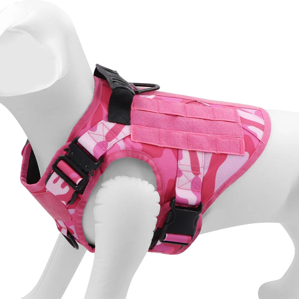 pink-camouflage-tactical-dog-harness-and-leash-set-adjustable