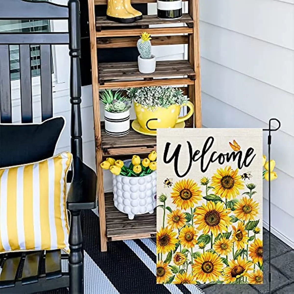summer-floral-garden-flag-sunflowers-12x18-inch-double-sided-for-outside-welcome-burlap-small-yard-seasonal-decoration