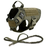 tactical-dog-harness-and-leash-set-collar-molle-bags