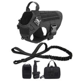 tactical-dog-harness-leash-set-molle-bags