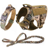 tactical-dog-harness-and-leash-set-collar-molle-bags