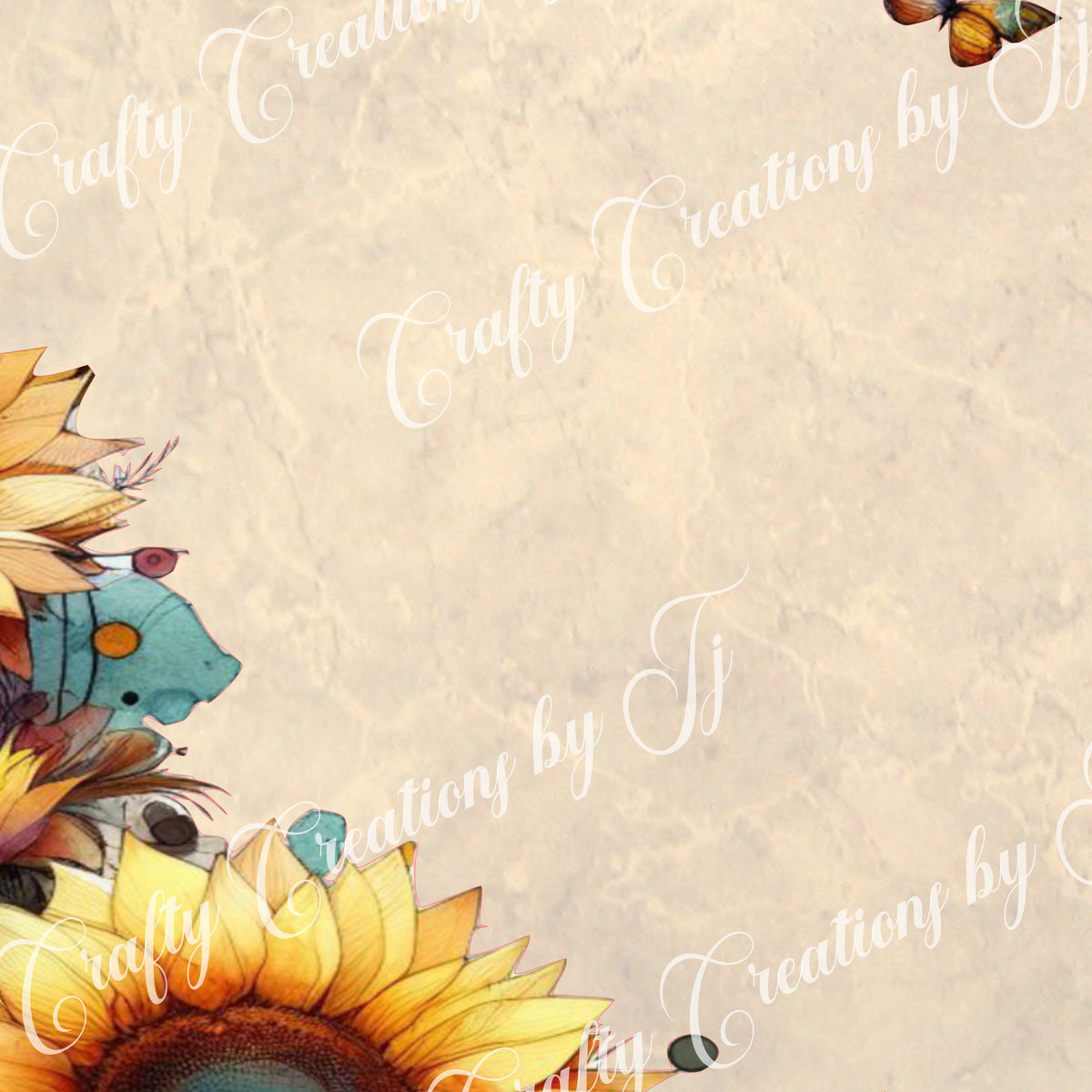 sunflower-stationery-digital-download