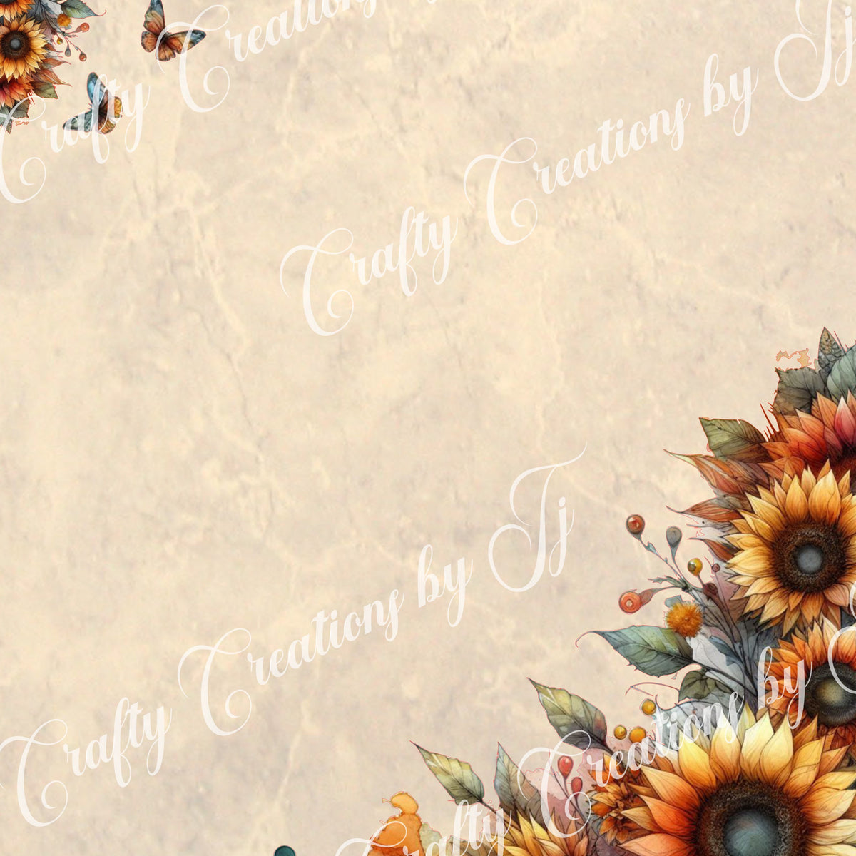 sunflower-stationery-digital-download