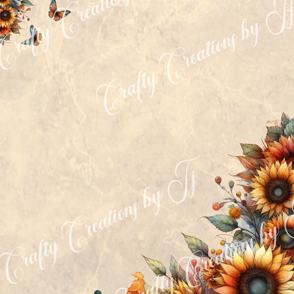 sunflower-stationery-digital-download