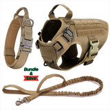 tactical-dog-harness-and-leash-set-collar-molle-bags