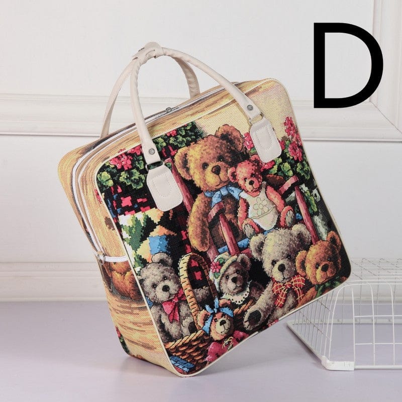 cartoon-hand-travel-bag-business-trip-bag-luggage-bag-sports-bag-shoulder-travel-bag