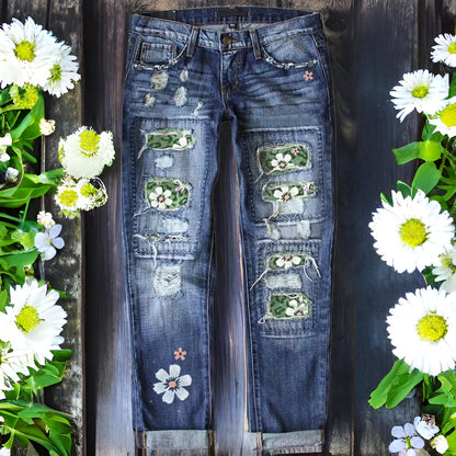 Women's Distressed Jeans