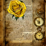 yellow-rose-paper-digital-download-scrapbook